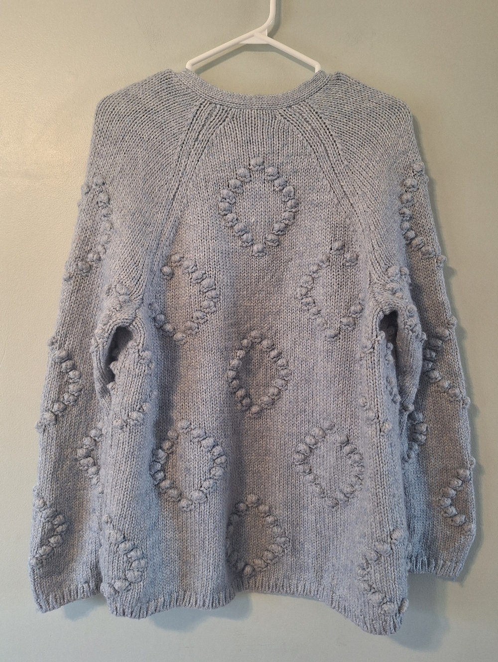 GAP Bobble Stitch Cardigan Wool Blend - M - Picture 3 of 10